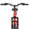  21 sebességes piros mountain bike 29 hüvelykes kerékkel 53 cm