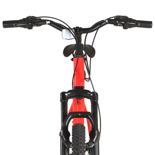  21 sebességes piros mountain bike 29 hüvelykes kerékkel 53 cm