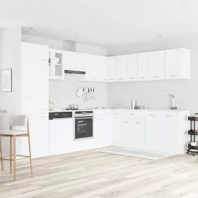    Lyon 14 részes fehér forgácslap konyhai szekrénygarnitúra