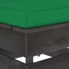  szürke impregnált fa elemes középső kanapé párnákkal