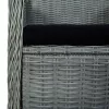  5 részes világosszürke kerti étkezőgarnitúra