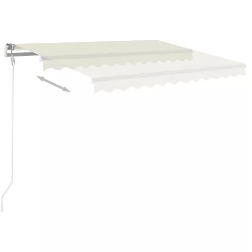  krémszínű automata napellenző 300 x 250 cm