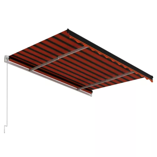  narancssárga és barna automata napellenző 300 x 250 cm