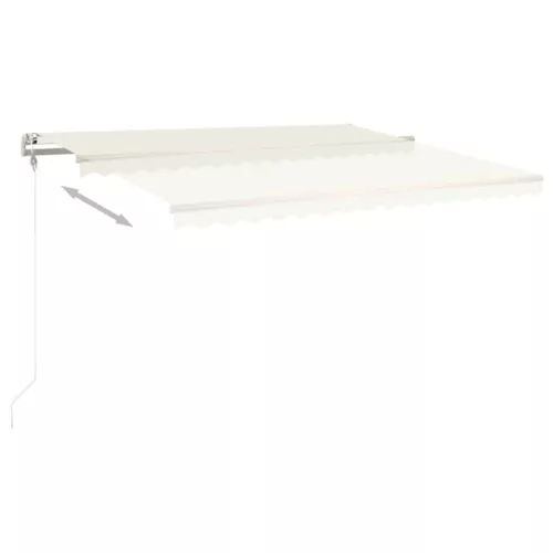  krémszínű automata napellenző 450 x 300 cm