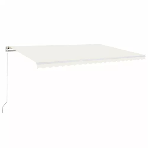  krémszínű kézzel kihúzható napellenző 500 x 300 cm