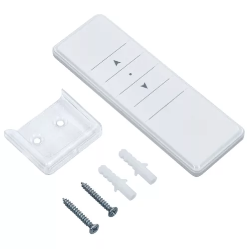  kék/fehér automata szélérzékelős és LED-es napellenző 500x350cm