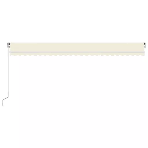  krémszínű kézi napellenző 600 x 350 cm