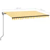  sárga és fehér automata napellenző 450 x 350 cm