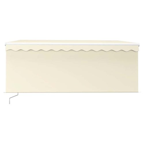  krémszínű kézzel kihúzható napellenző redőnnyel 3 x 2,5 m
