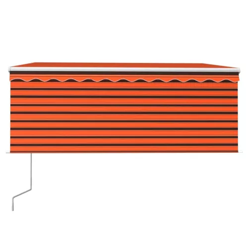  narancssárga-barna automata napellenző redőnnyel 3 x 2,5 m