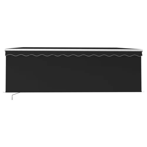  antracitszürke kézzel kihúzható napellenző redőnnyel 4,5 x 3 m