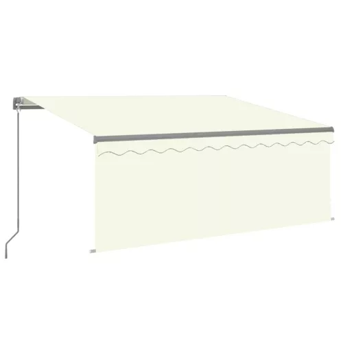  krémszínű kézzel kihúzható napellenző redőnnyel 3 x 2,5 m