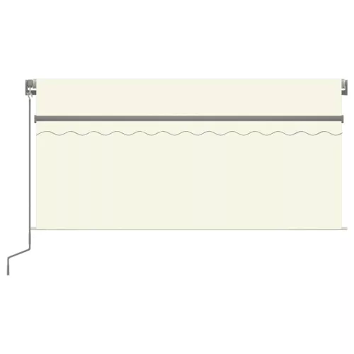  krémszínű kézzel kihúzható napellenző redőnnyel 3 x 2,5 m