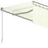  krémszínű automata napellenző redőnnyel 5 x 3 m
