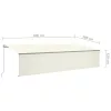  krémszínű kihúzható LED-es napellenző redőnnyel 6 x 3 m