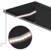  antracitszürke kihúzható LED-es napellenző redőnnyel 6 x 3 m