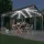  antracitszürke pavilon LED fényfüzérrel 400 x 300 cm
