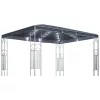  antracitszürke pavilon LED fényfüzérrel 400 x 300 cm
