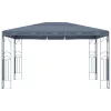  antracitszürke pavilon LED fényfüzérrel 400 x 300 cm