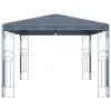  antracitszürke pavilon LED fényfüzérrel 400 x 300 cm