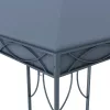  antracitszürke pavilon LED fényfüzérrel 400 x 300 cm