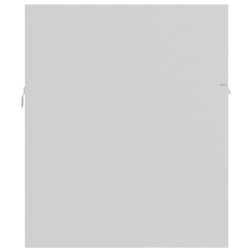  fehér szerelt fa mosdószekrény beépített mosdókagylóval