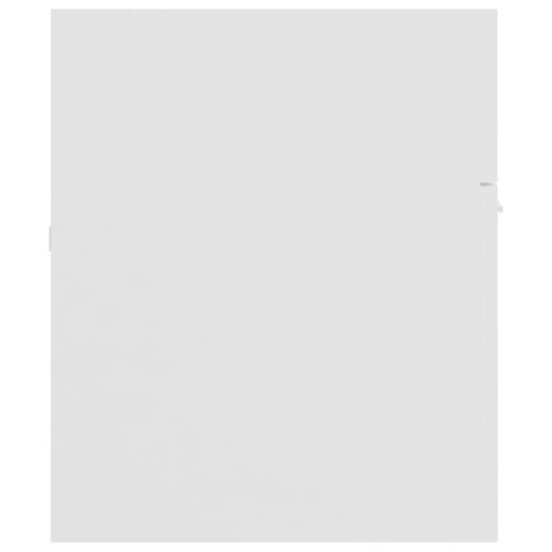  fehér forgácslap mosdószekrény beépített mosdókagylóval