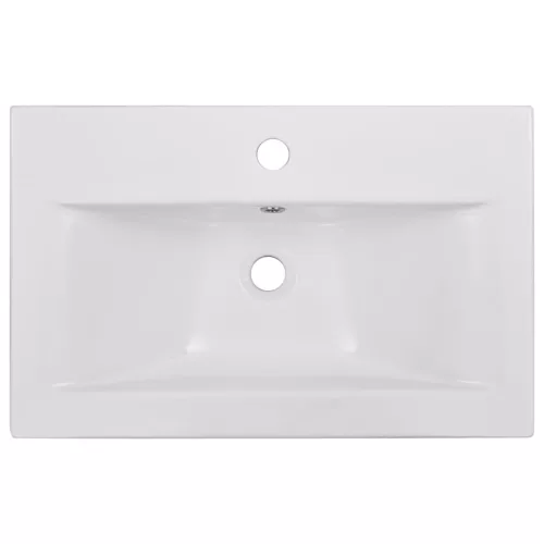  fehér szerelt fa fürdőszobai bútorszett