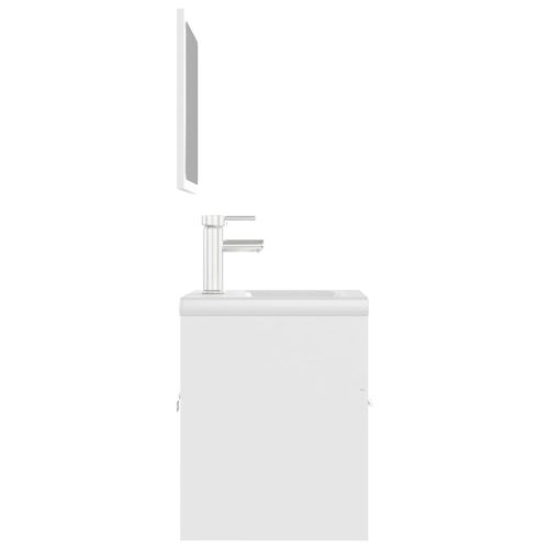  fehér forgácslap fürdőszobai bútorszett