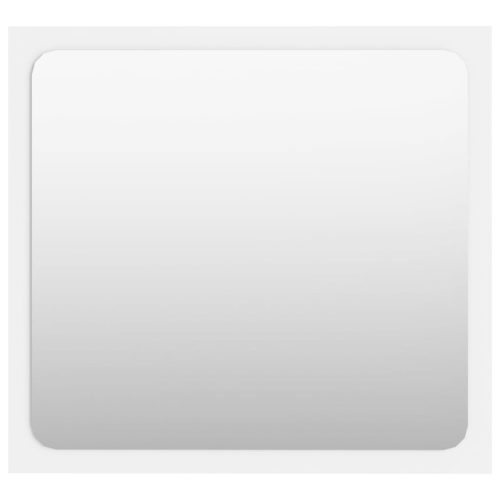  magasfényű fehér forgácslap fürdőszobai bútorszett