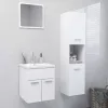  fehér forgácslap fürdőszobai bútorszett