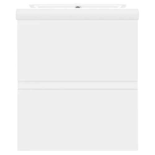  fehér forgácslap mosdószekrény beépített mosdókagylóval