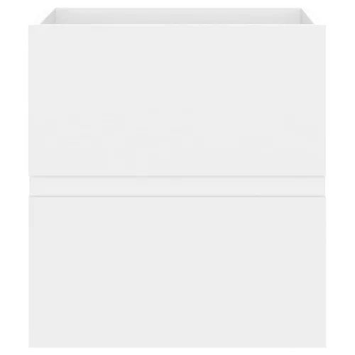  fehér forgácslap mosdószekrény beépített mosdókagylóval