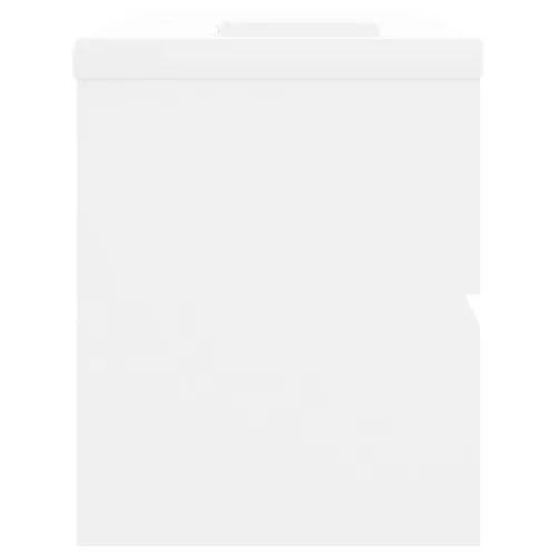  fehér szerelt fa mosdószekrény beépített mosdókagylóval