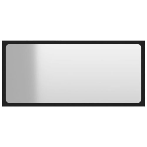  fekete szerelt fa fürdőszobai bútorszett