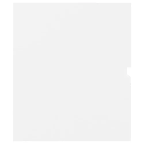  fehér szerelt fa mosdószekrény beépített mosdókagylóval