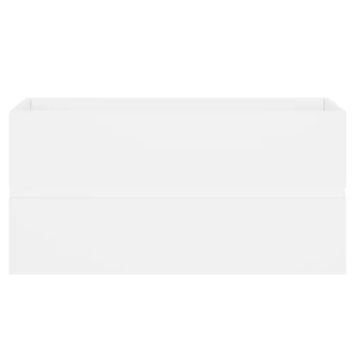  fehér szerelt fa mosdószekrény beépített mosdókagylóval