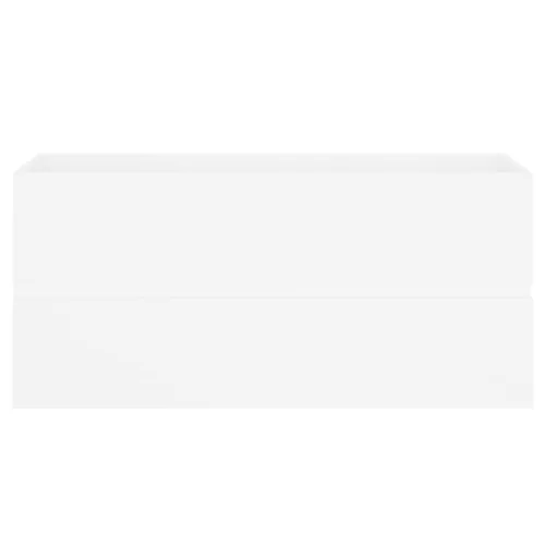  fehér szerelt fa mosdószekrény beépített mosdókagylóval