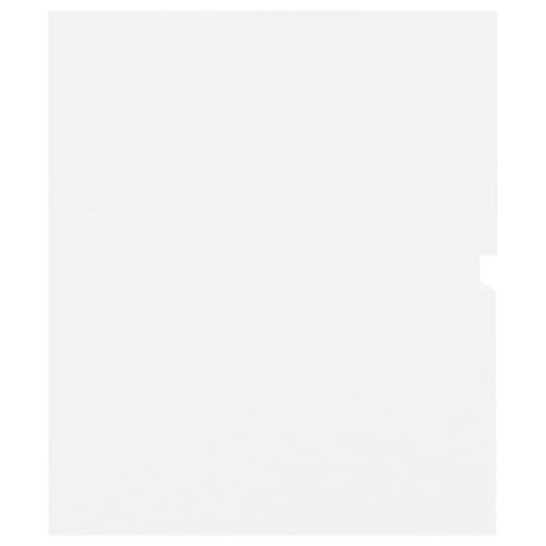  fehér szerelt fa fürdőszobai bútorszett