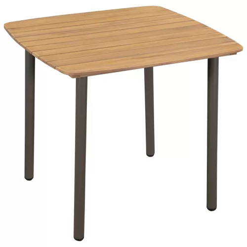  3 részes fekete polyrattan kerti étkezőgarnitúra