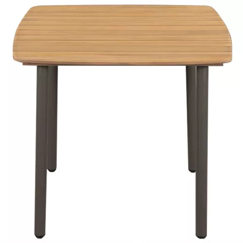  3 részes fekete polyrattan kerti étkezőgarnitúra