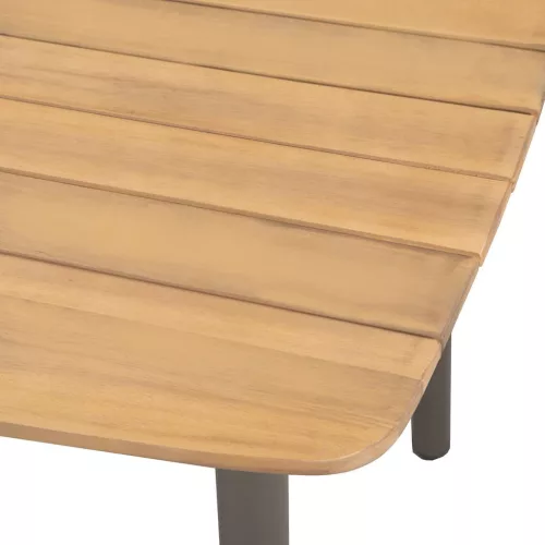 3 részes fekete polyrattan kerti étkezőgarnitúra