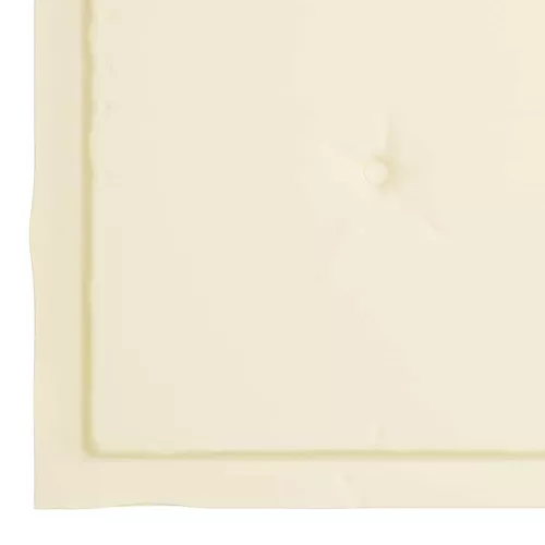  6 db összecsukható tömör tíkfa kerti szék párnával