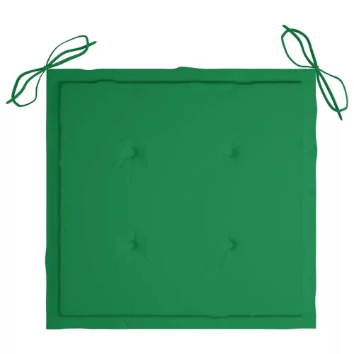  8 db összecsukható tömör tíkfa kerti szék párnával