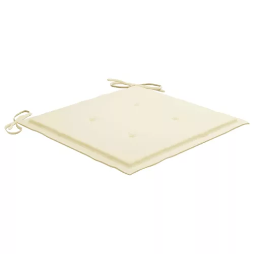  8 db tömör tíkfa kerti szék párnával