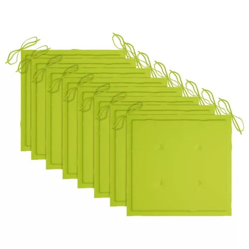  8 db tömör tíkfa kerti szék párnával