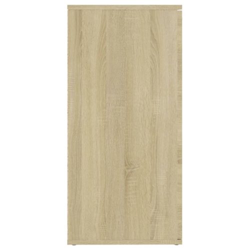  sonoma tölgy színű szerelt fa tálalószekrény 160 x 36 x 75 cm