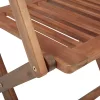  6 db összecsukható tömör akácfa kerti szék párnával