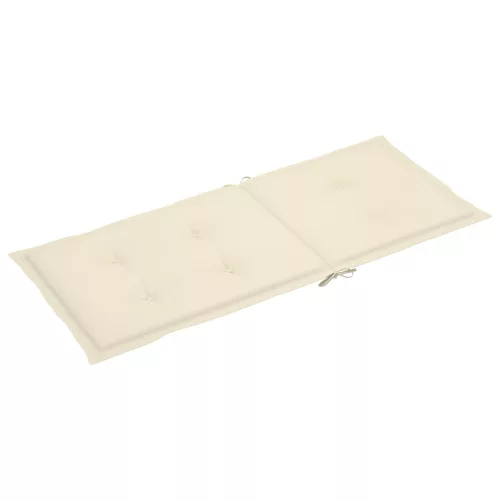  8 db szürke tömör akácfa kerti dönthető szék párnával