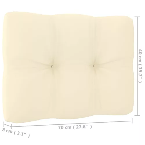  háromszemélyes tömör fenyőfa kanapé párnákkal